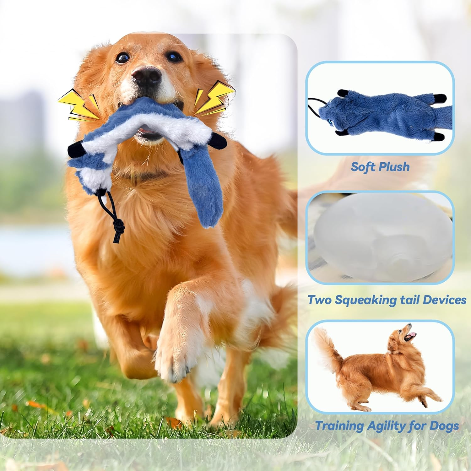 GRETMIX Flirt Pole for Dogs, 49" Dog Extendable Teaser Wand, Dog Flirt Pole with Cotton Rope Tether Lure Toys for Fun Obedience Training & Exercise, Interactive Dog Toys for Large/Medium/Small Dogs image number 4