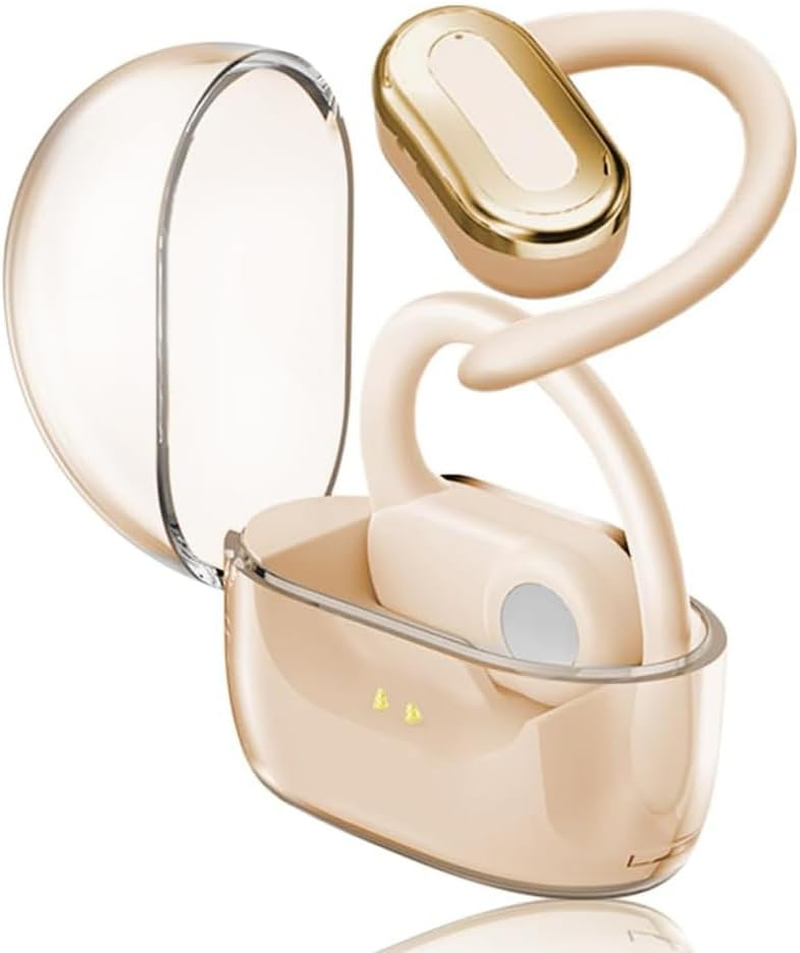 Slub Open Ear Bluetooth Headset, Bluetooth Wireless Sports Headset, Air Lining, Bluetooth 5.3, IPX5 Waterproof for Running, Fitness and Gaming (Black)