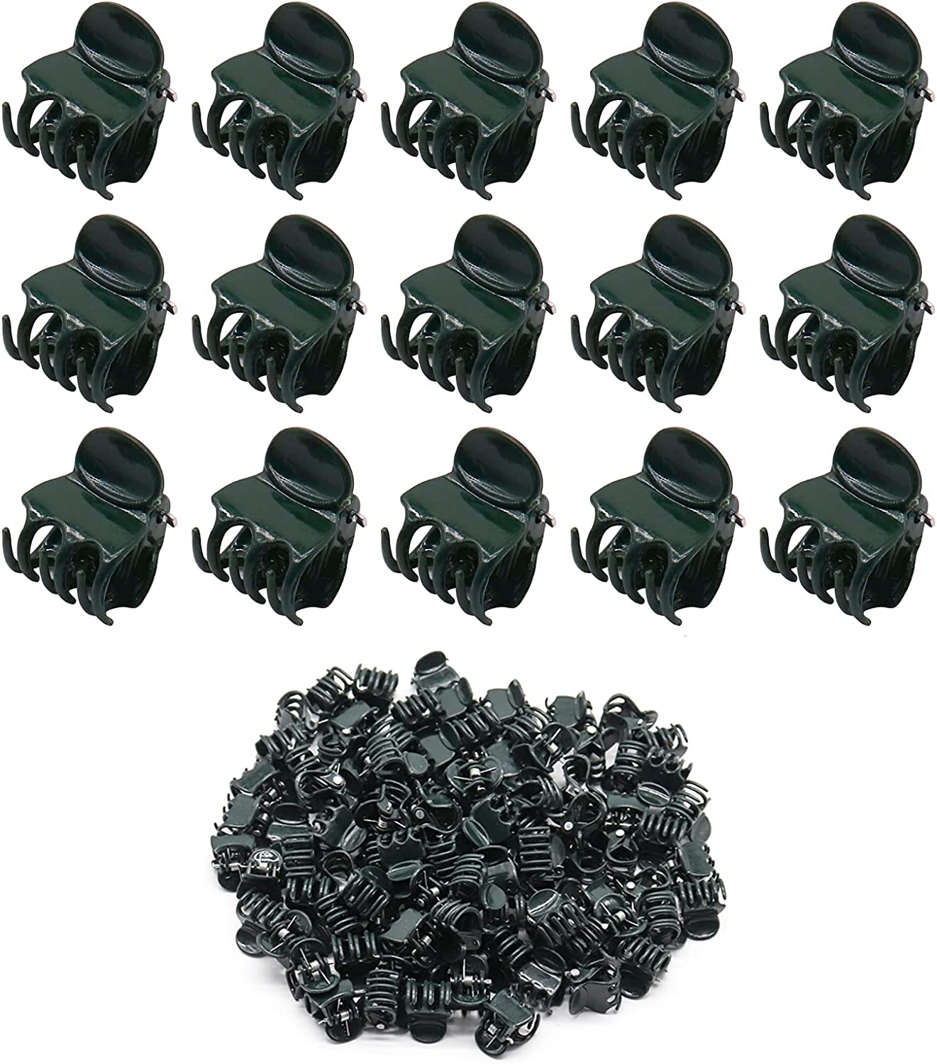 Valuehall Plant Clips 100Pcs Orchid Support Clips Plastic Mini Stalks for Flowers Stems Vines Grow Upright Vegetables Tomato Trellis V7J05 image number 4
