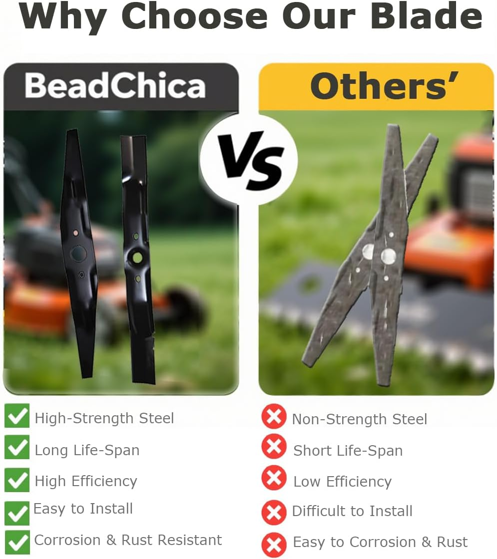 72511-VE1-020 & 72531-VE2-020 Compaitble with Honda HRR216 Blade Kit, Replaces Hrs216,Hrb215,Lawn Mower Blades Replacement Parts image number 1