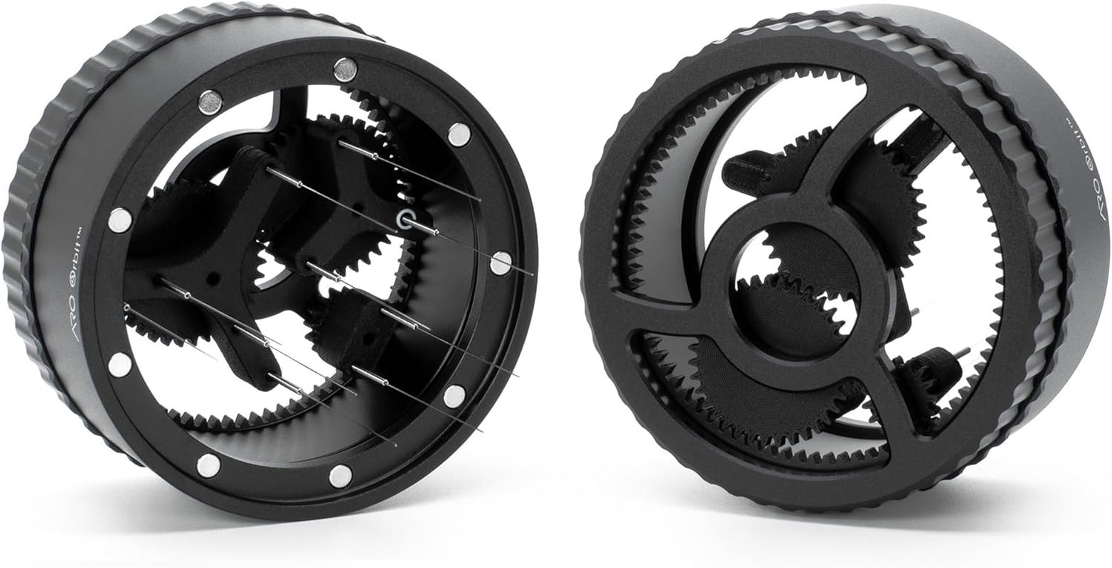 ARO Orbit PRO&trade; | Aluminum Spirographic Espresso Distribution Tool | Geared WDT for Home Baristas and Professional Caf&eacute;s (Black, 58Mm) image number 3