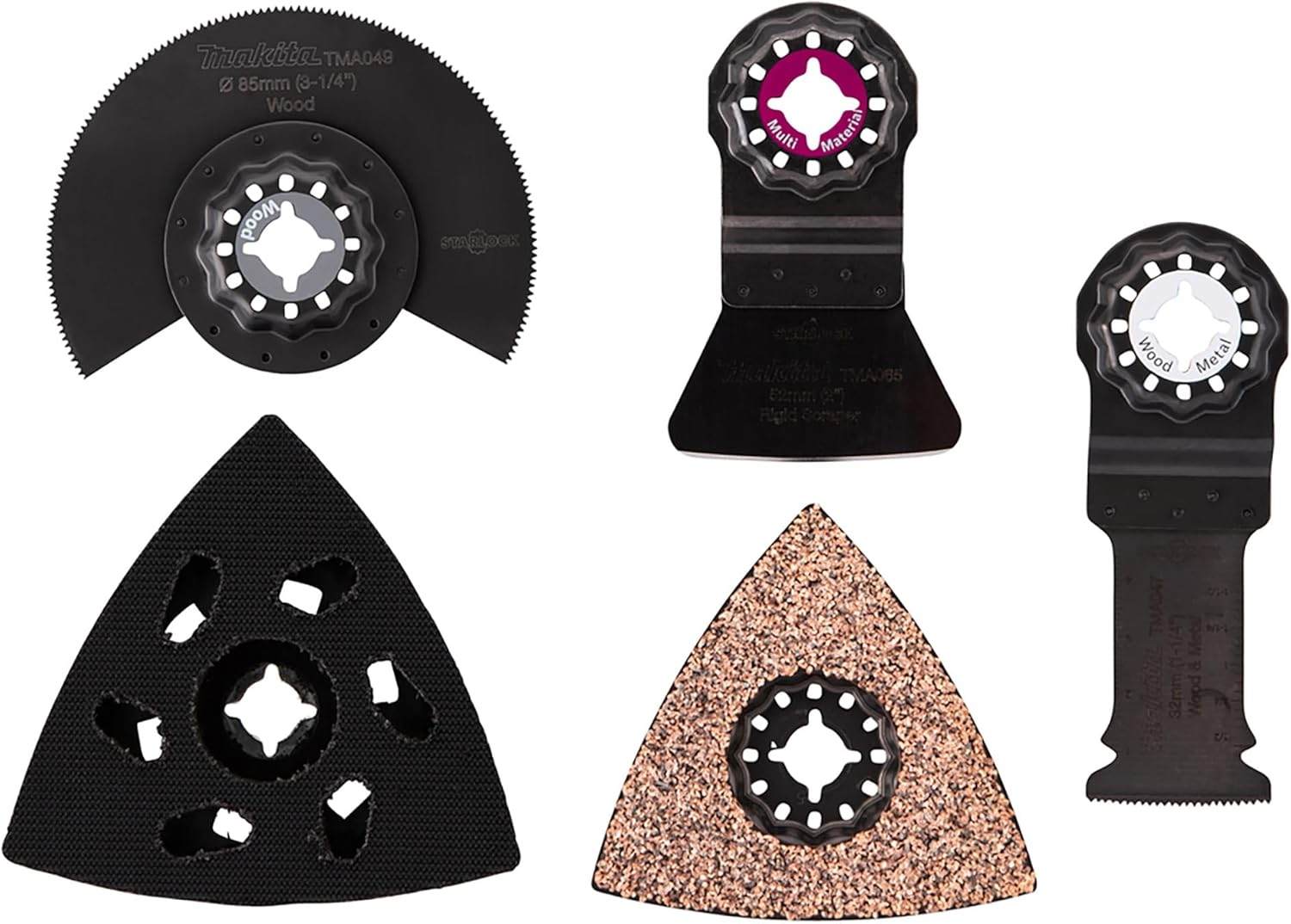 Makita E-16994 Multitool Starlock Renovation Blade Set (5 Pieces)