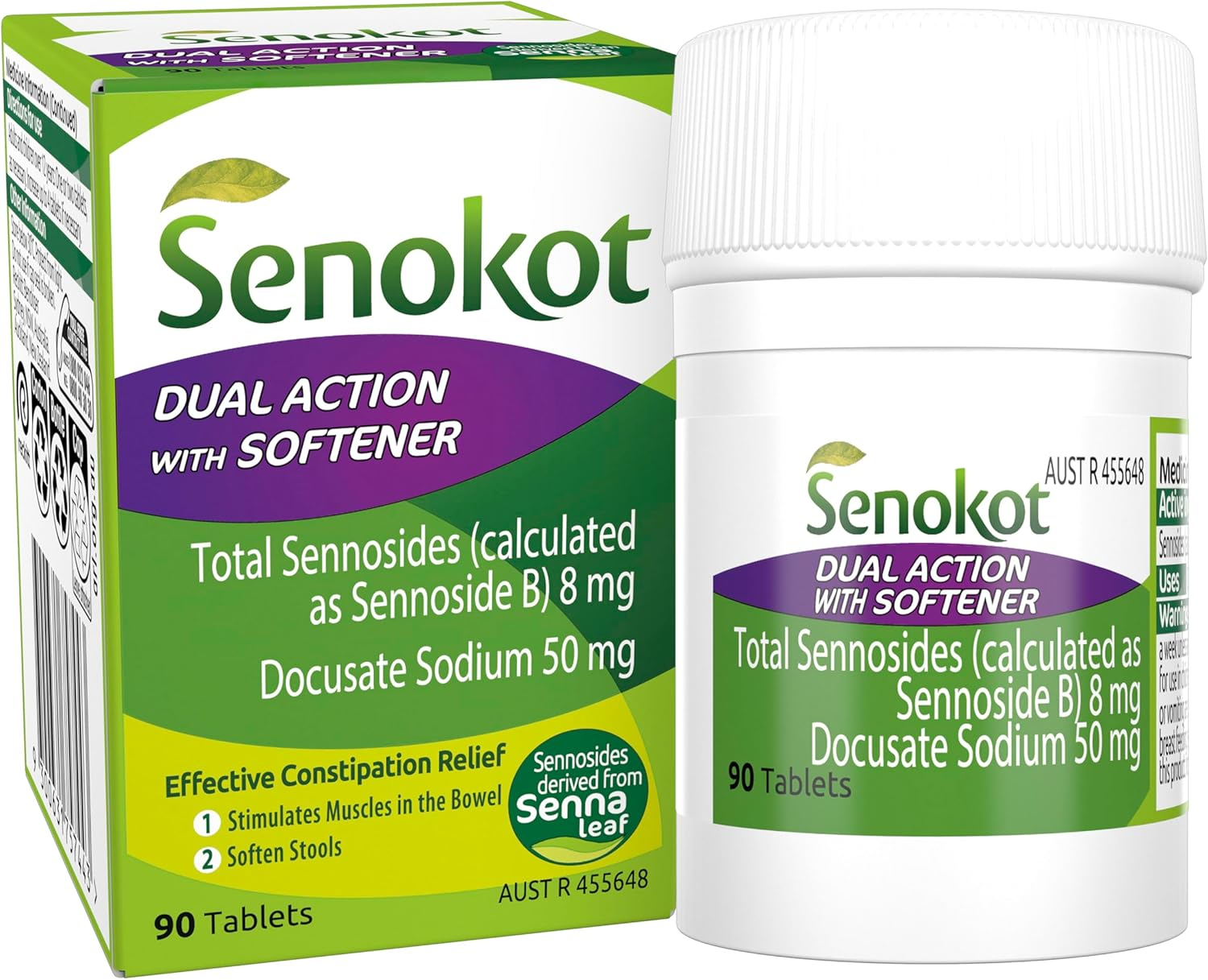 Dual Action with Softener for Effective Constipation Relief 90 Pack image number 6