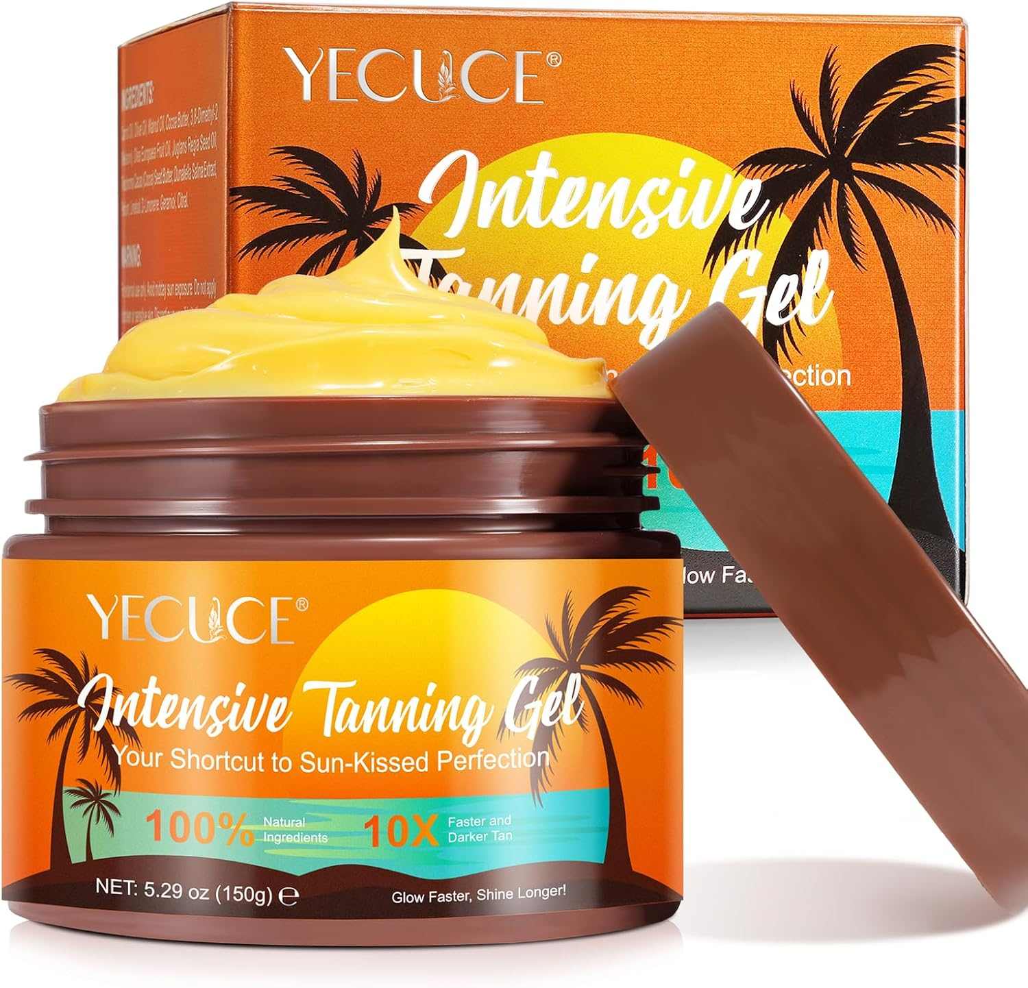 Brown Tanning Cream 5.29 Fl Oz | Intensive Tanning Gel, Tan Accelerator Lotion, Dark Tanning Oil for Natural Tan Skin, Deep, Long-Lasting Glow image number 5