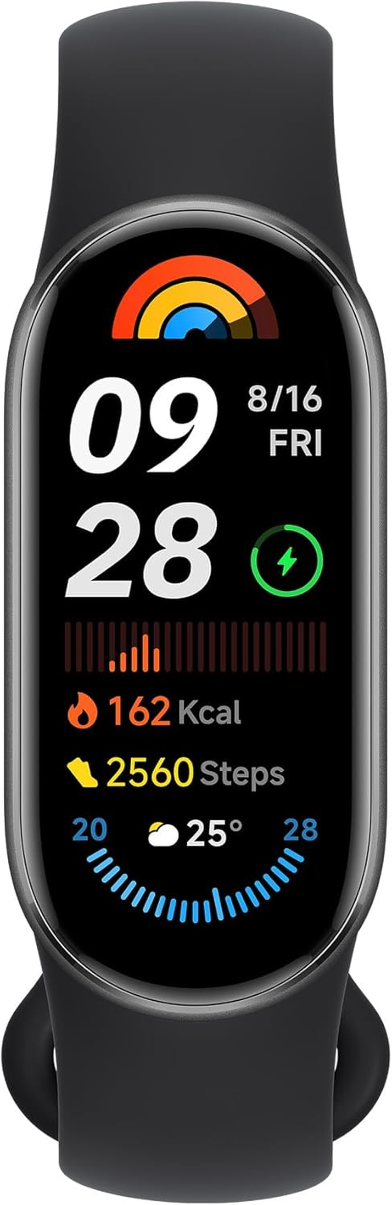 Xiaomi Smart Band 9 Global Version (2024) 1.62" Amoled Display | 233 Mah Battery | up to 21 Days of Battery Life | over 150 Workout Modes | BT 5.4 | 50M Water Resistant - Midnight Black - Black image number 5
