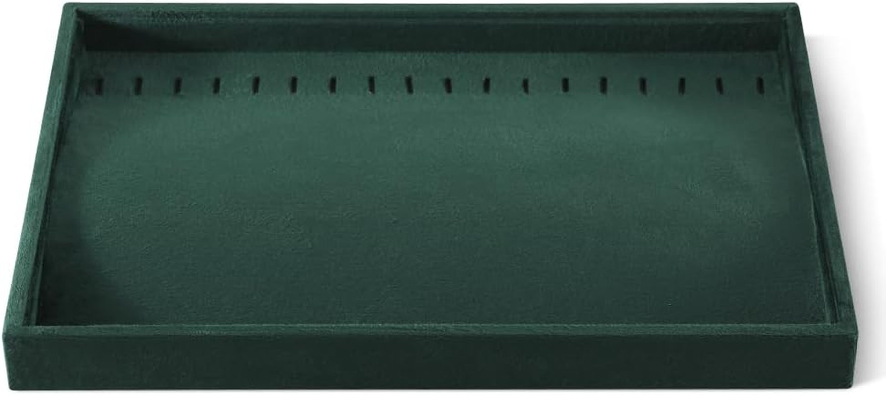 Yinbeini Velvet Necklace Pendant Bracelet Storage Tray, Stackable Jewelry Drawer Organizer Trays Long Chain Storage Organizer, Shop Cabinet Display Holder Plate, Jewellery Tray image number 5