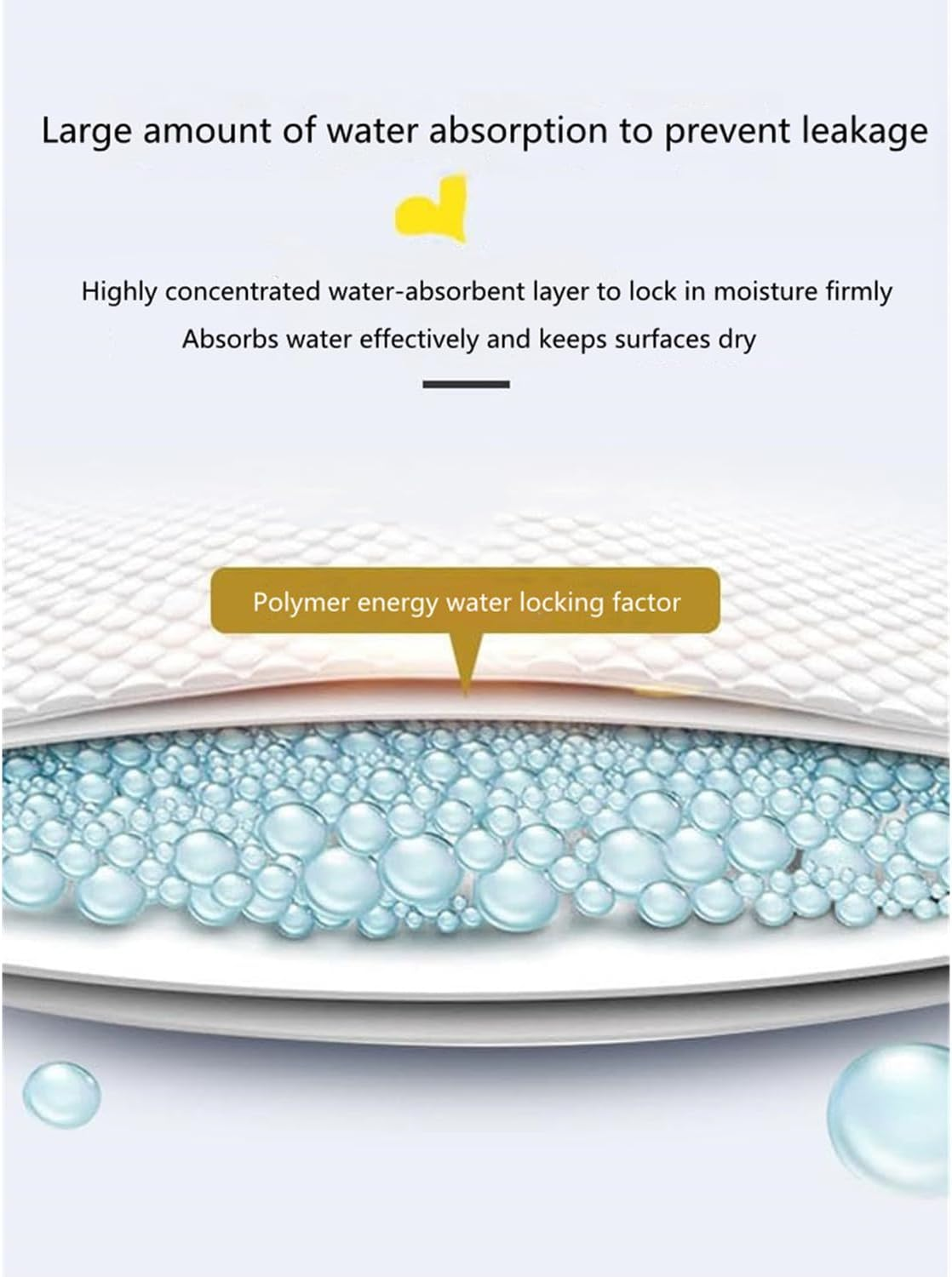 Pet Training Pads, Disposable Pet Pee Pads, Cat and Dog Potty Pads, Pet Toilets, Leak-Proof Absorbent, Bamboo Charcoal Carbon Fiber, Paper Towels.100 Pcs. (33X45Cm) image number 3