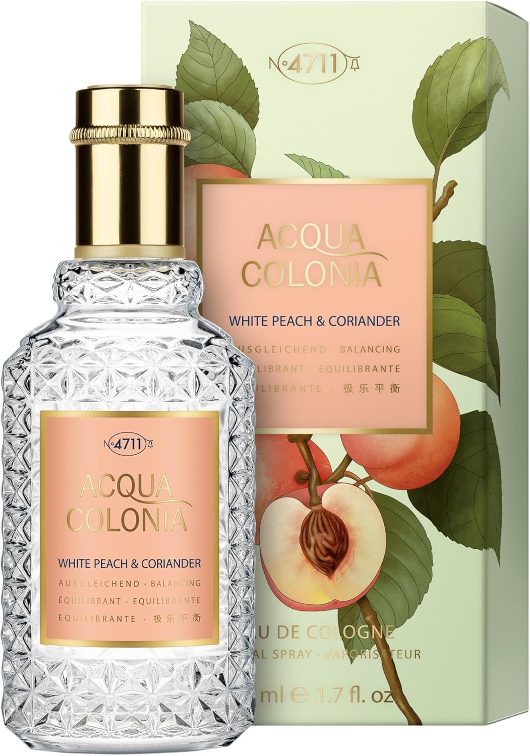 4711 Acqua Colonia White Peach & Coriander Eau De Cologne Spray 50Ml/1.7Oz image number 3