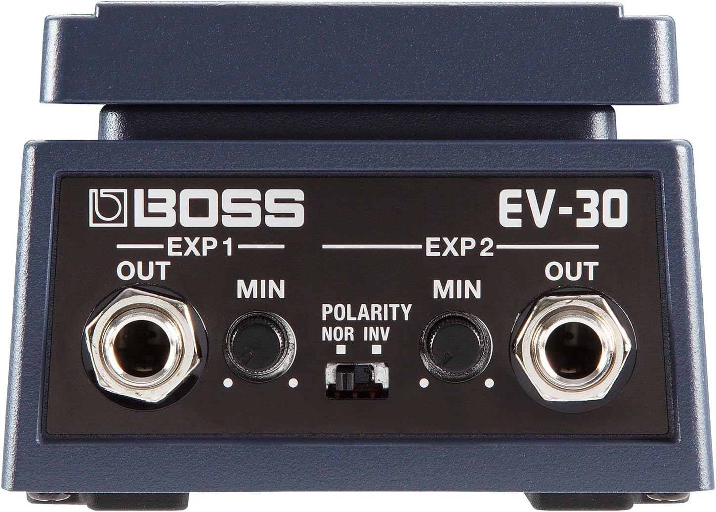 BOSS Ev-30 Dual Expression Pedal, Space-Saving Expression Pedal with a Rugged Die-Cast Aluminum Body