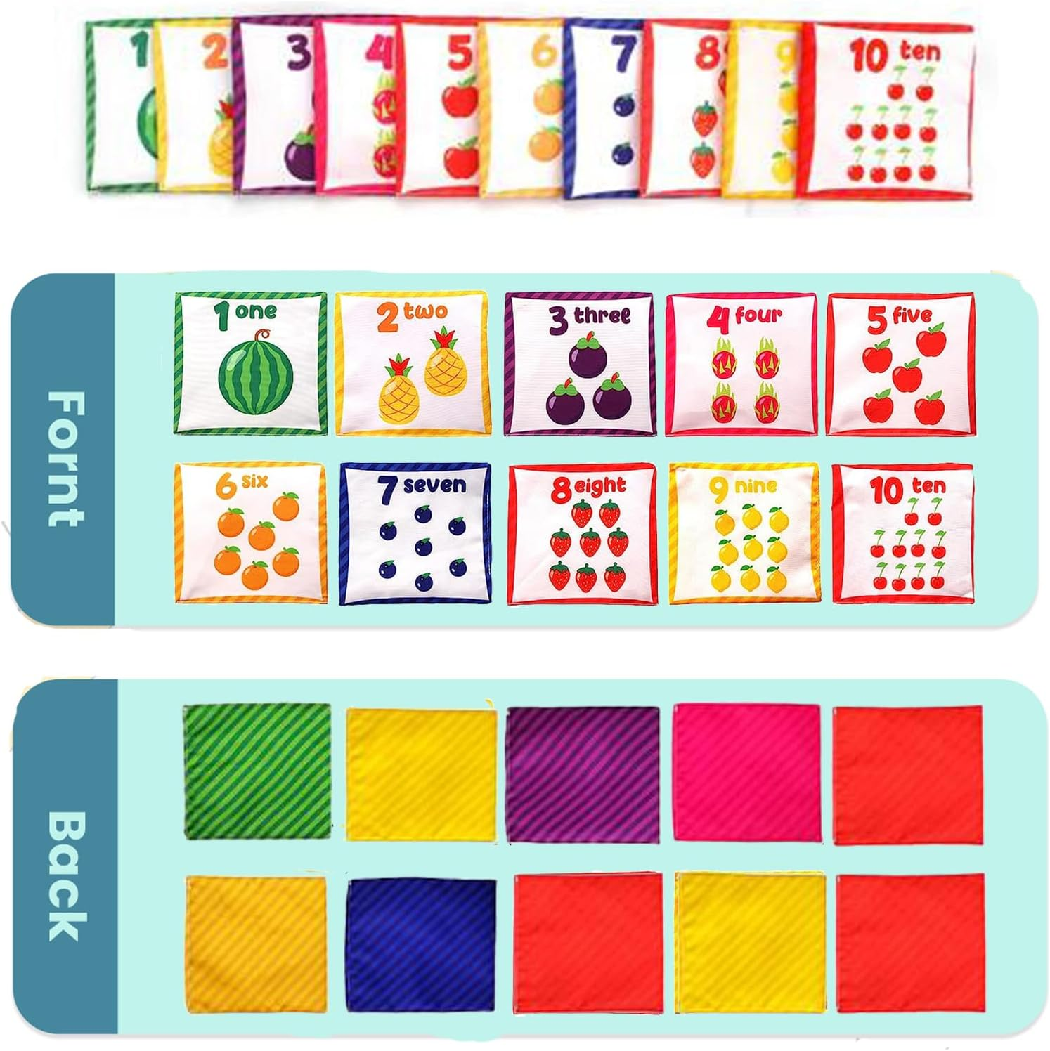 Baby Toys 0-12 Months, Tissue Box Montessori Toys for 1 Year Old, Soft High Contrast Crinkle Sensory Toys for Toddlers Infants, Early Development Activity Toys Gifts for Baby Boys Girls image number 2