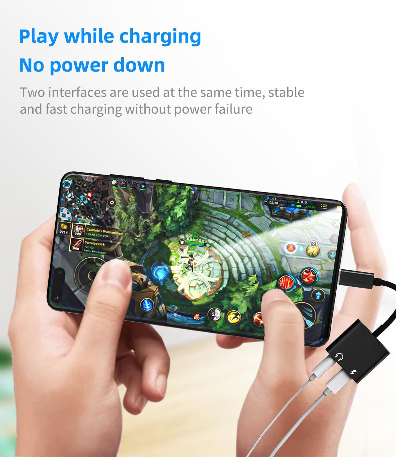 USB-C to 3.5Mm Headphone Dongle(2In1) DAC Type C AUX Jack Splitter Audio Charger Adapter Accessories Cord for Compatible for Samsung Galaxy S22 S23 Ultra LG Pixel Ipad Pro Air4 Cjj-Tp-Jsxhz-3.5+Tp image number 4