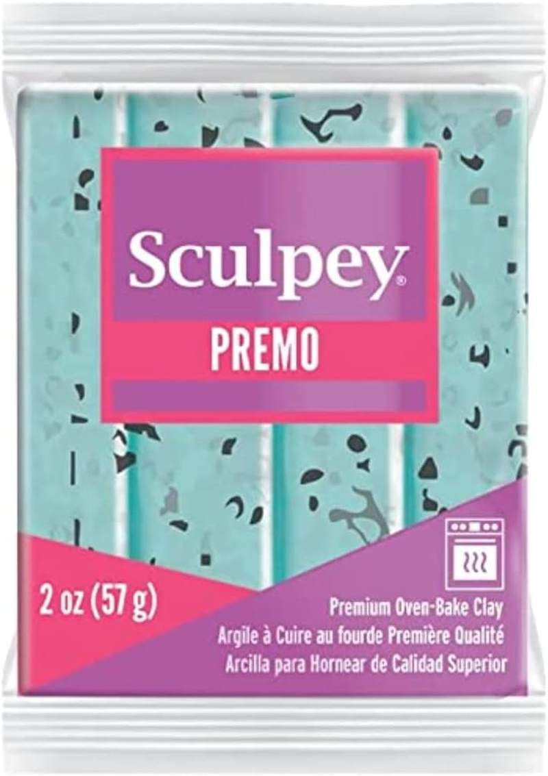 Polyform Premo Sculpey Polymer Clay 2Oz-Turquoise Granite (PE02 5036) image number 1