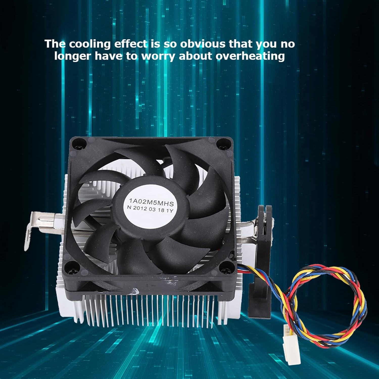 Electronic Component Fan, 7015 Hydraulic Bearing CPU Cooler, Rapid Cooling Action, Superior Heat Disposal, Noise- Workspace, AM2 AM3 AM3+ FM1 FM2 FM2+ image number 2