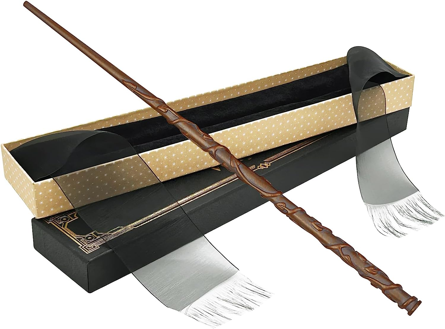 Magic Wand Wizard Wands for Kids and Adult, Witch Toy Witchcraft Collection, Costume Accessories Party Favors with Gift Box