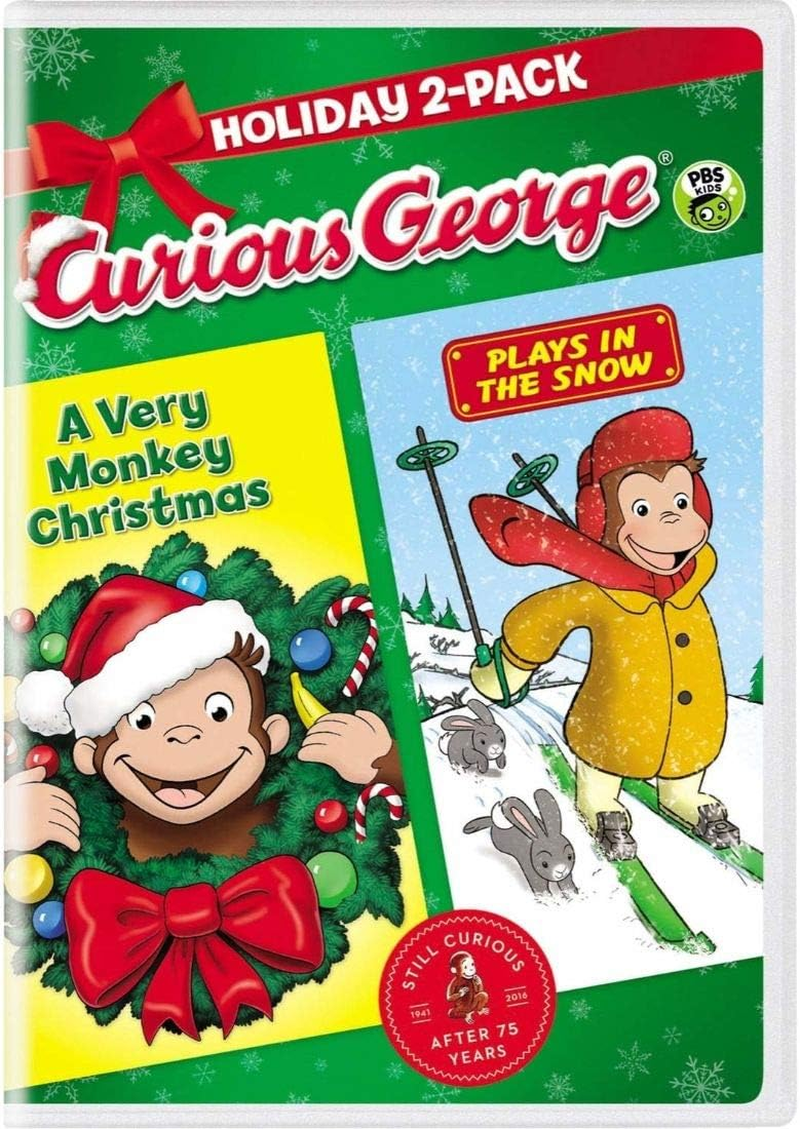 Curious George Holiday 3 Pack: a Very Monkey Christmas / Plays in the Snow / a Halloween Boo Fest (3 Disc DVD Set) image number 2