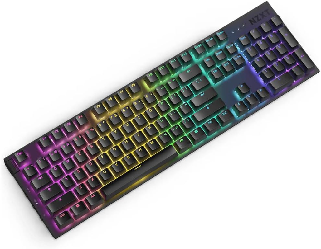 NZXT KB-001NB-US Function 2 Full-Size Optical Gaming Keyboard, Black image number 1