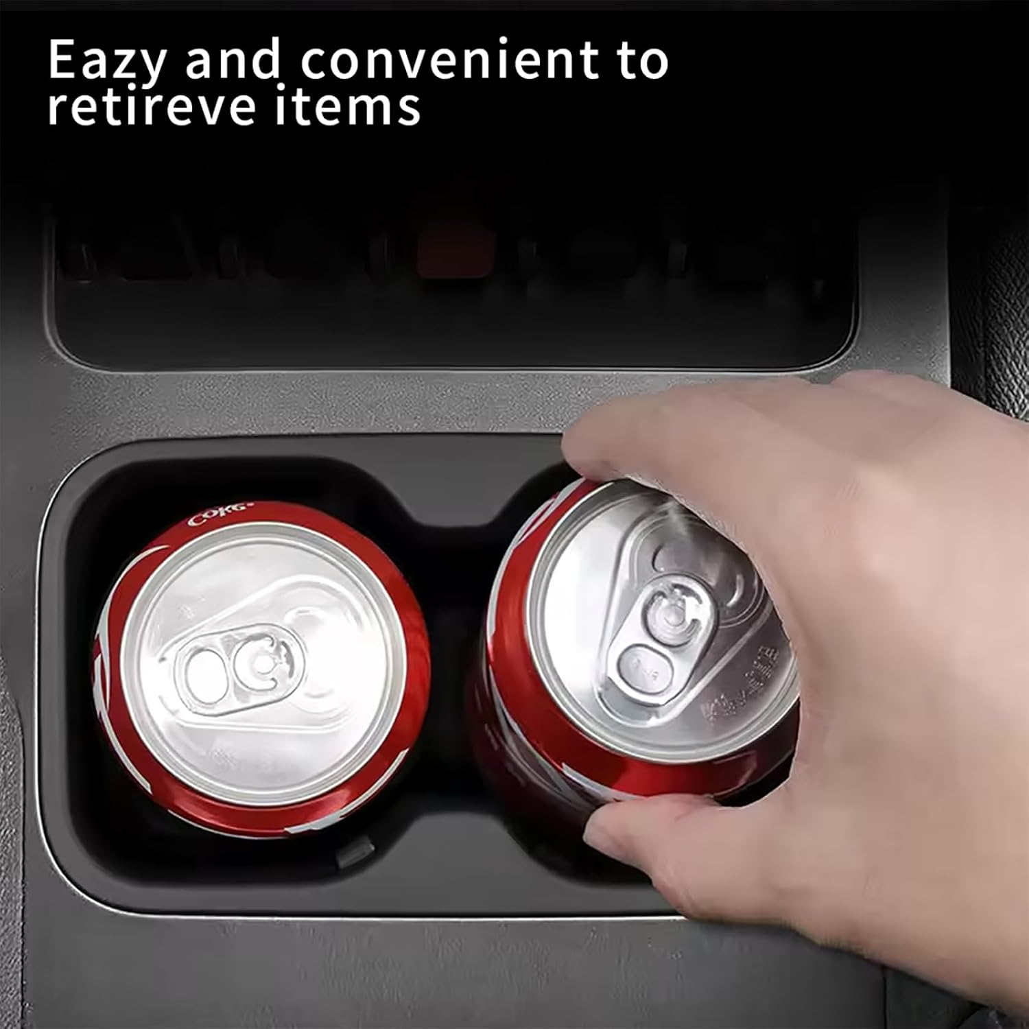 Removable Shockproof Silicone Coaster for BYD Shark 6 Pickup Truck, Special for Center Console Cup Holder, Easy to Clean (Black Car Accessories) image number 3