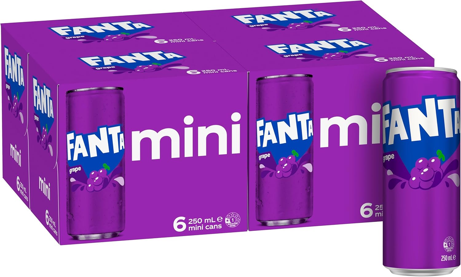 Fanta Grape Soft Drink Multipack Cans 24 X 250Ml image number 4