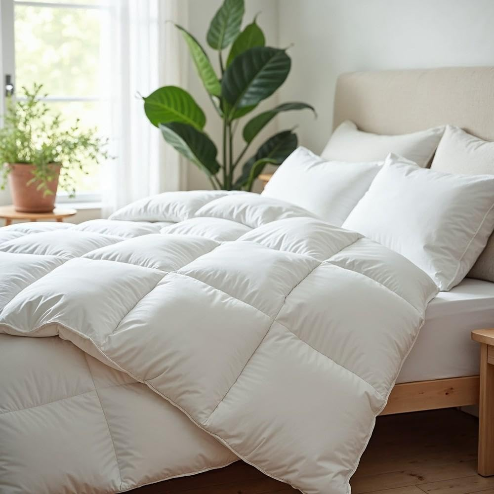 Royal Comfort Duck Feather and down Quilt Duvet Blanket 95% Feather 5% down 500GSM White - King image number 1