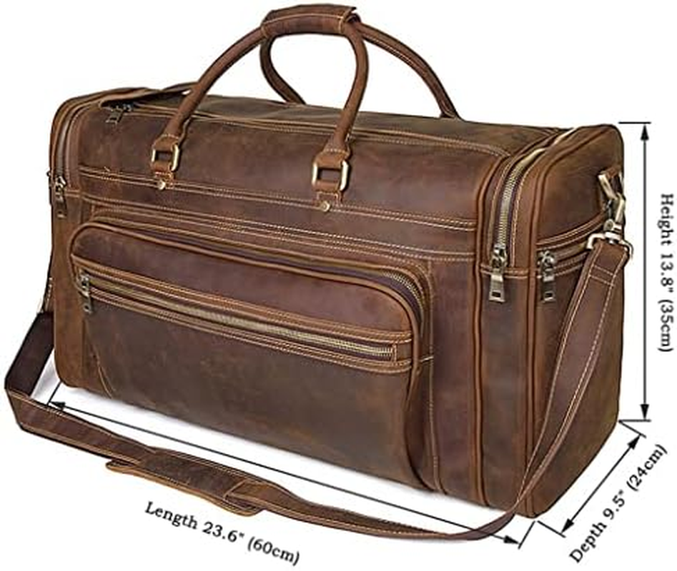 Travel Bag Cow Leather Big Travel Duffel Durable Cowhide Weekend Bag Man Genuine Leather Luggage Bag image number 1