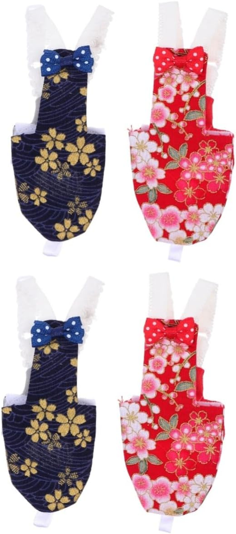 Parliky 2Sets Elegant Birds Diaper Cotton Pet Nappy Washable Comfortable for Parrots Reusable Daily Wear Party Holiday Fashion 2Pcs*2 image number 4