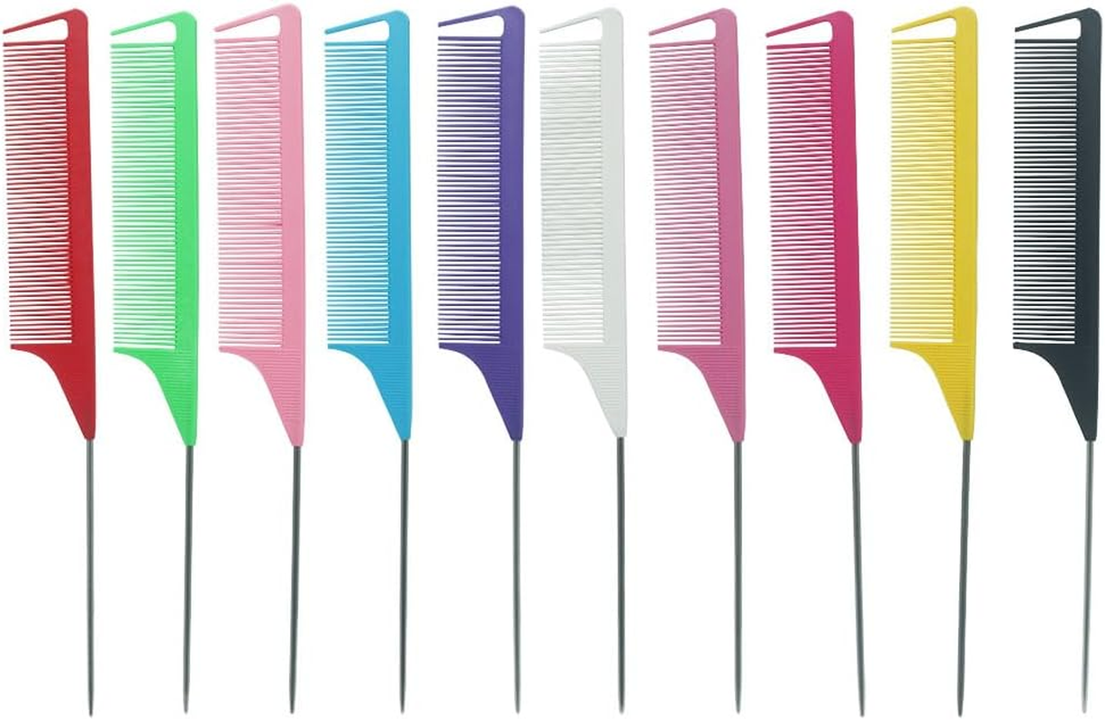 Zqzeen 3 PCS Set V Shaped Plastic Hair Straightening Comb DIY Salon Hair Brush Combs