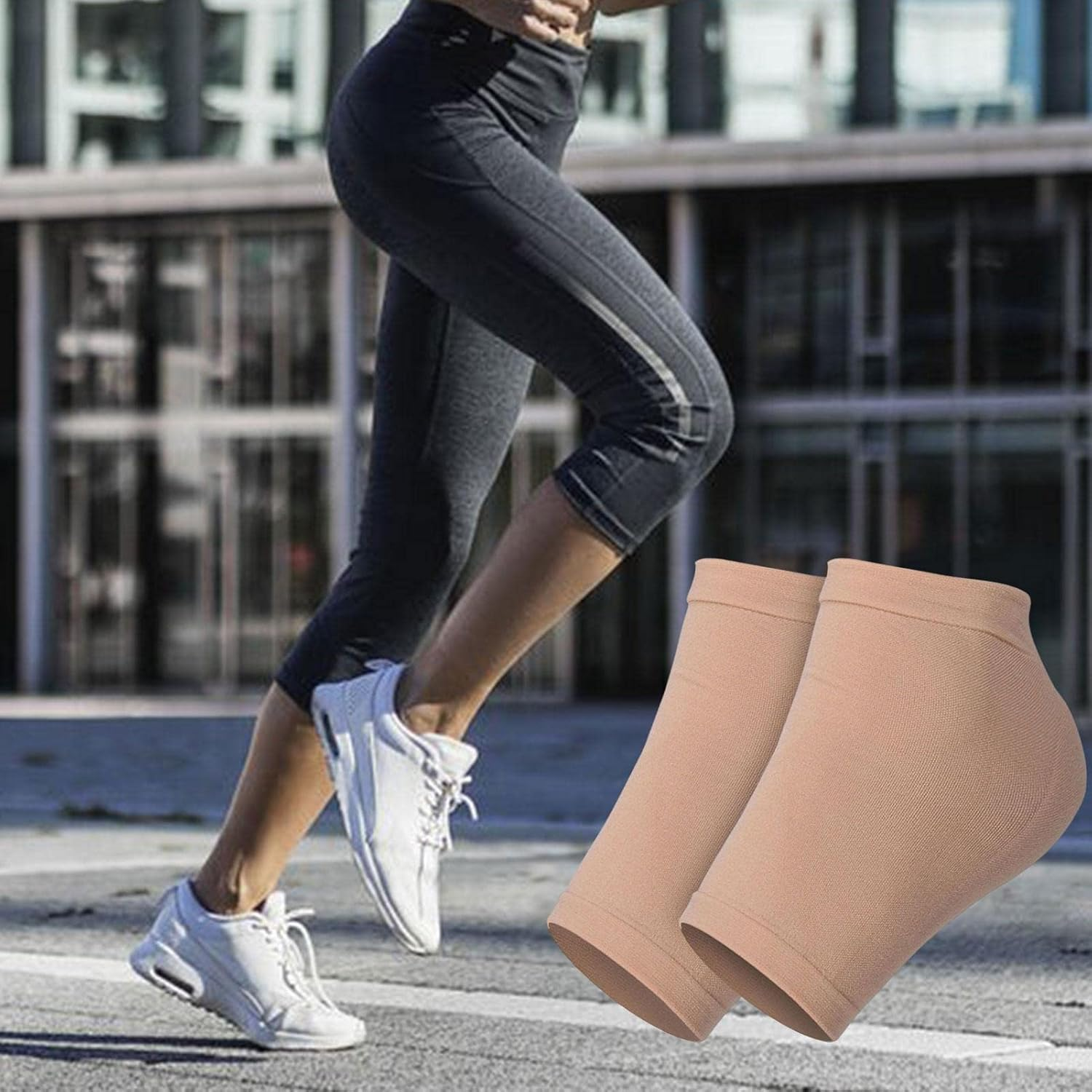 Heel Socks for Dry Cracked Feet, Moisturizing Toeless Sock for Foot Care, Gel Heel Socks for Dry Cracked Feet, Gel Heel Repair Socks for Cracked Heels, Moisture Socks for Dry Feet Puchen image number 4