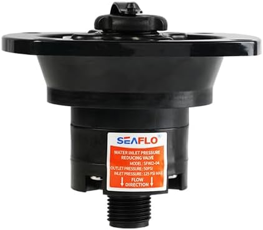 SEAFLO Wall Mount Pressure Regulated Water Inlet (Black) image number 3