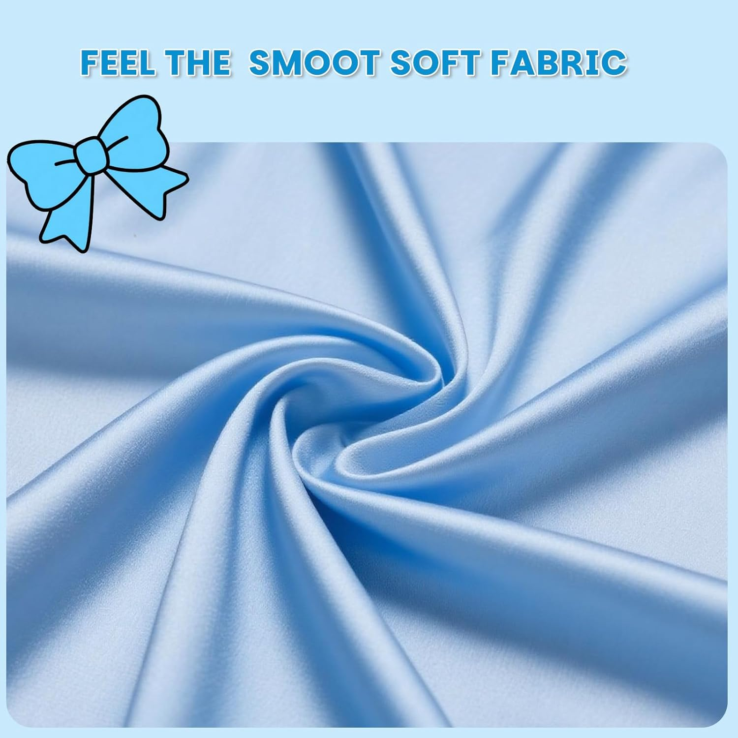 Ouqiesli Pink Bow Birthday Party Decorations Bridal Shower Room Wall Black Decor Large Christmas Wall Decor (Blue) - Blue image number 3