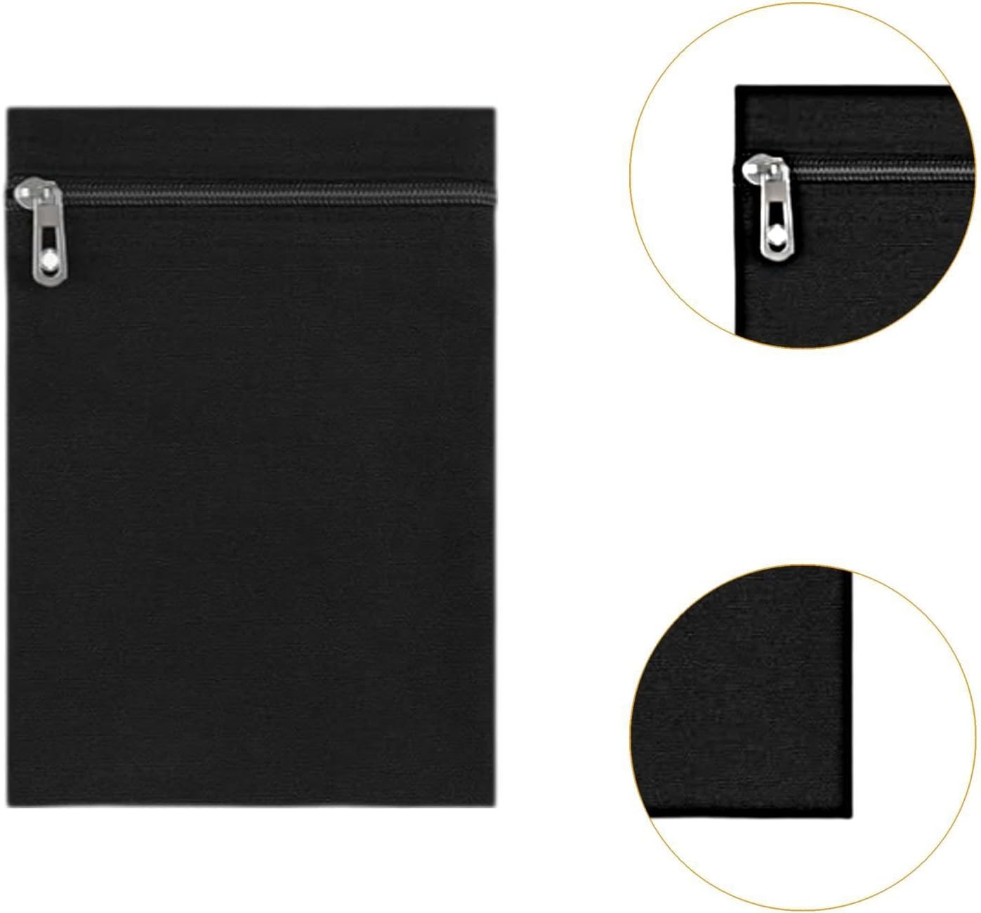 Qianly 2Pcs Sew in Side Pocket with Zipper Lightweight Phone Pouch Wallet image number 2