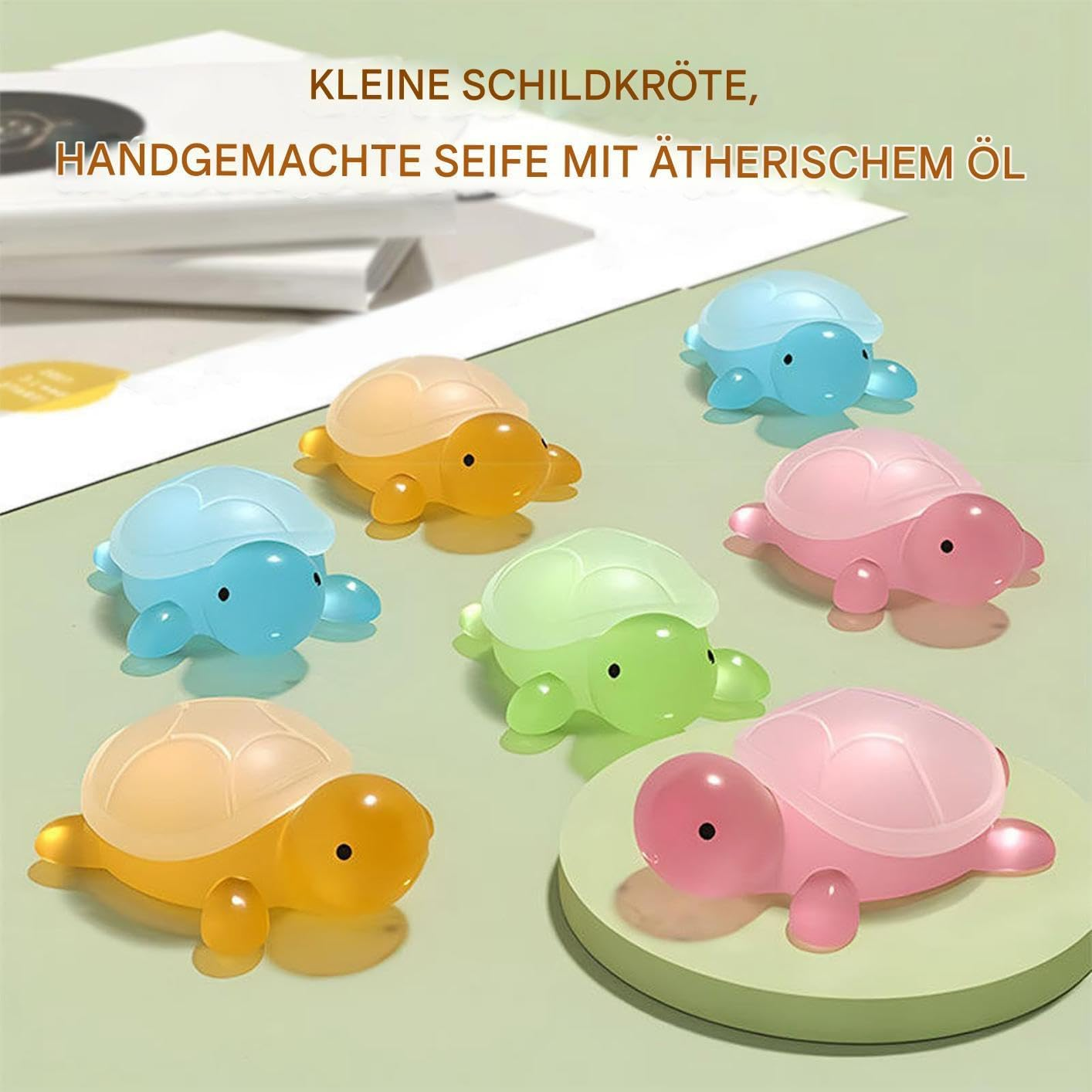 Oil Soap Bar - 4 Times Turtle-Shaped Natural Soap | Skin-Friendly Baby Soap Bar | Travelers Nursery Children'S Hands and Face Wash Solution, Organic Soap B-Ars Bundle, Baby Soap for Girls image number 2