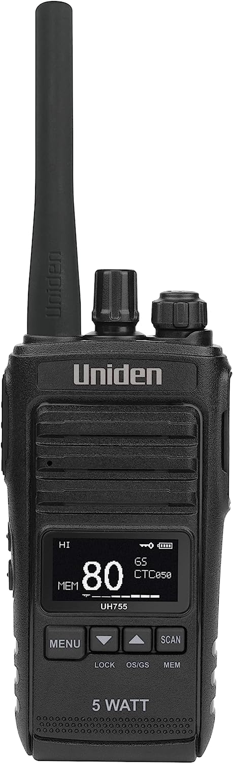 Uniden UH755-5 Watt UHF CB Splashproof Handheld Radio