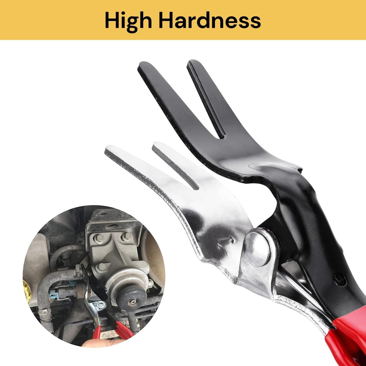 EZONEDEAL Automobile Hose Remover Pliers, Effortlessly Disconnect and Remove Vacuum Lines & Tube Hoses, Essential Mechanic Tools with Hose Clamp Pliers, Fuel Vacuum Line Tools image number 3