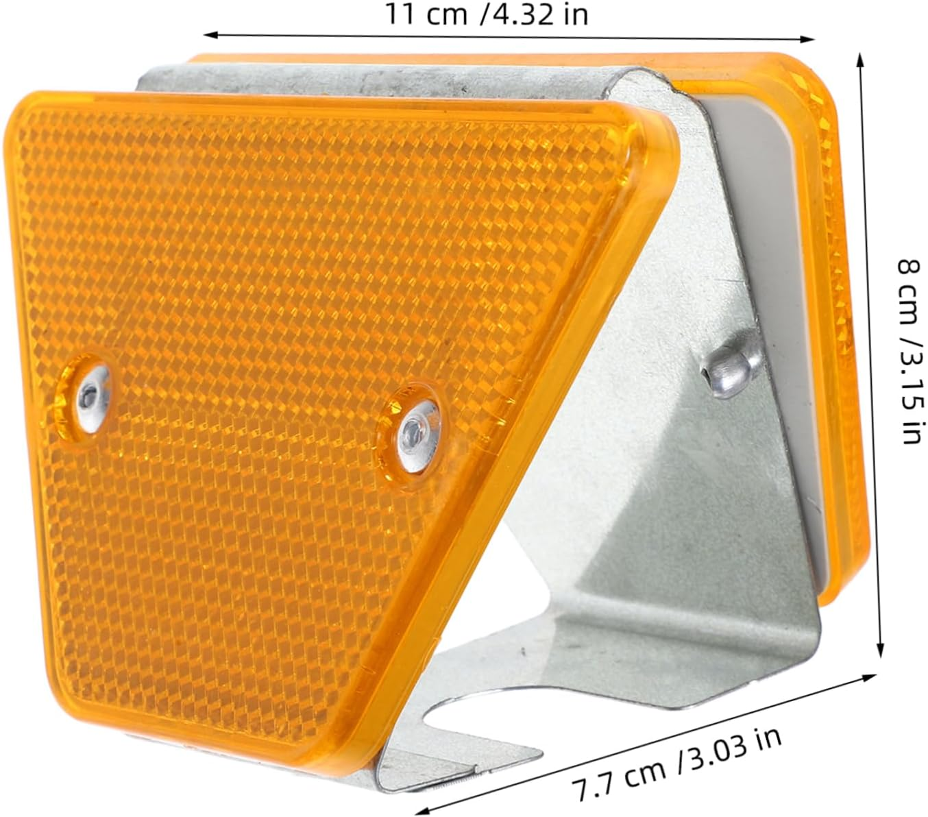 CHILDWEET 2Pcs Sturdy Road Reflectors for Guardrail Delineators Reflective Road Markers Night Safety Indicators image number 4