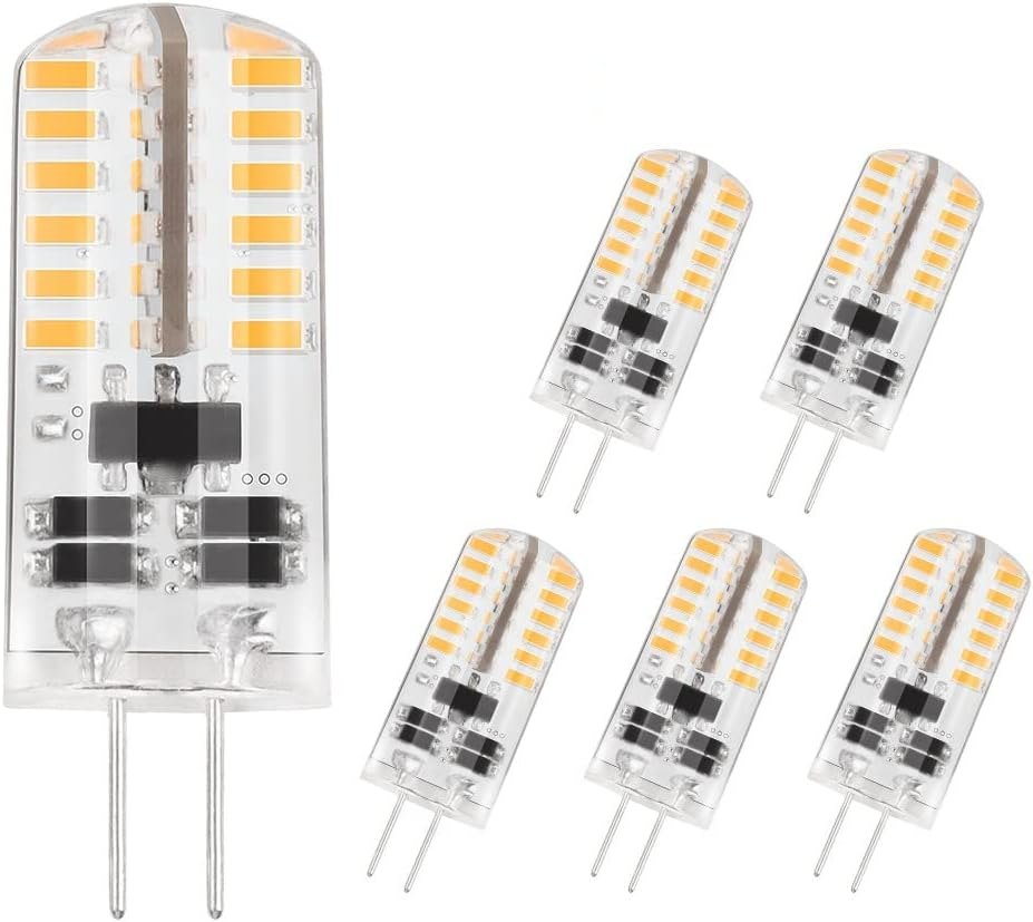 Dicuno G4 LED Bulb 3W 12V, 230 Lumen, 20-25W Equivalent, Warm White 3000K, T3 Base Halogen Replacement Bulb, Non-Dimmable, 6-Pack image number 7