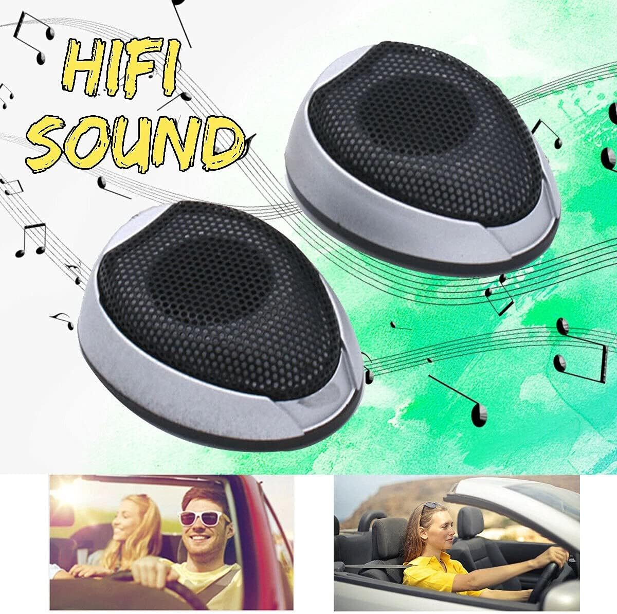 Suesacy 12V 1000W Universal Car Hifi Tweeter Audio Stereo Sound Speaker Horn