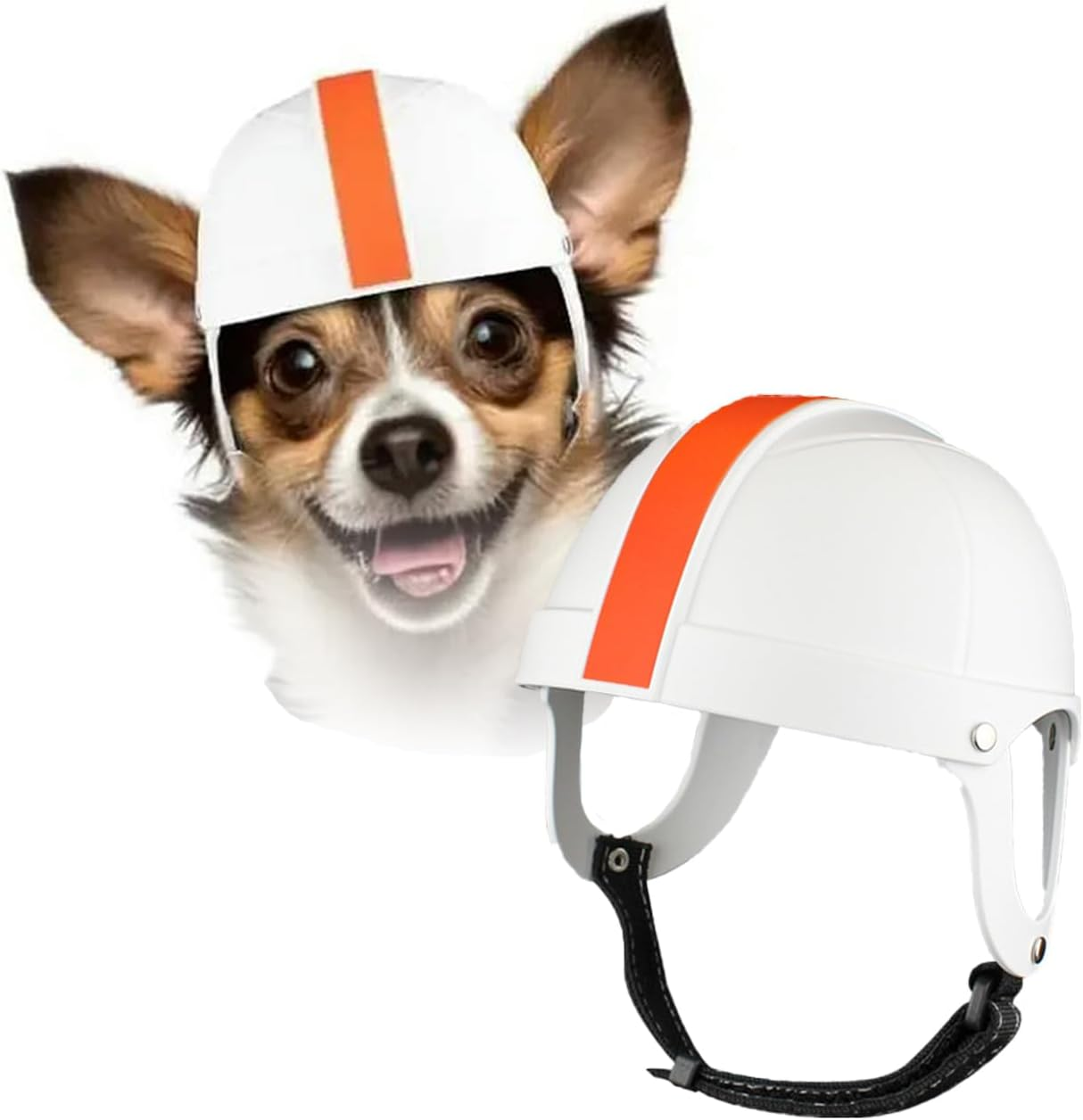 IUOUTG Pet Helmet for Small and Medium Dog with Ear Holes Cat Helmet Football Dog Helmet Outdoor Motorcycle Puppy Hard Hat for Dogs and Cat Pet Riding Supplies