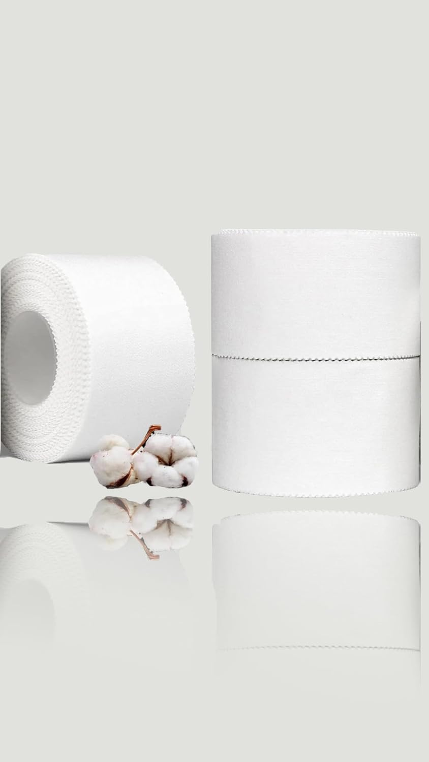 Athletic Sports Tape 3-Pack | Strong & Easy-Tear | 3.8Cm X 9.14M | for Bats, Tennis, Gymnastics, Boxing | Secure Wrap for Athletes & Trainers | First Aid Essential image number 1