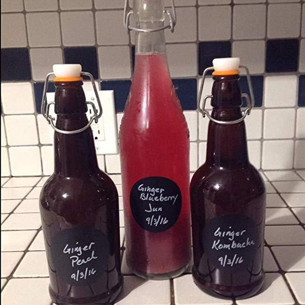 120Pcs Chalkboard Labels Stickers Removable Waterproof Blackboard Sticker Label for Jars Glass Bottle Kids (Round) image number 2