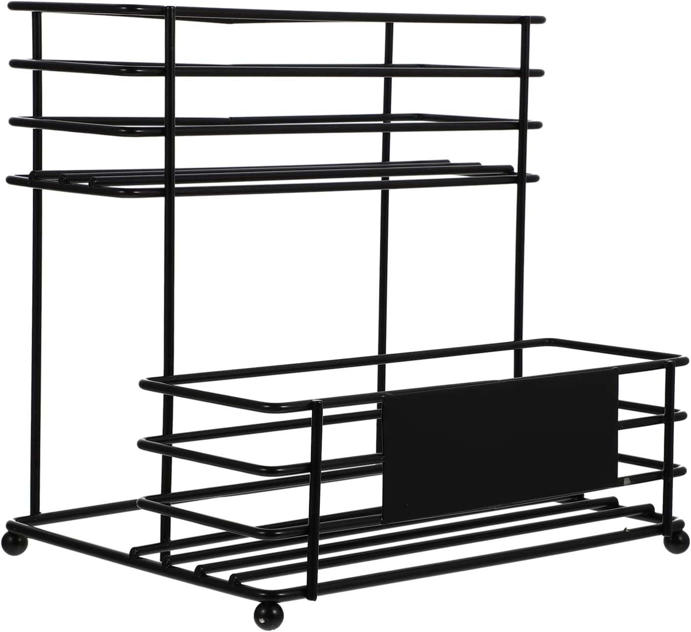 Cabilock Sugar Syrup Display Rack Art Kitchen Storage Organizer for Spice Bottles and Seasoning Jars for Shops and Homes to Keep Your Space Neat