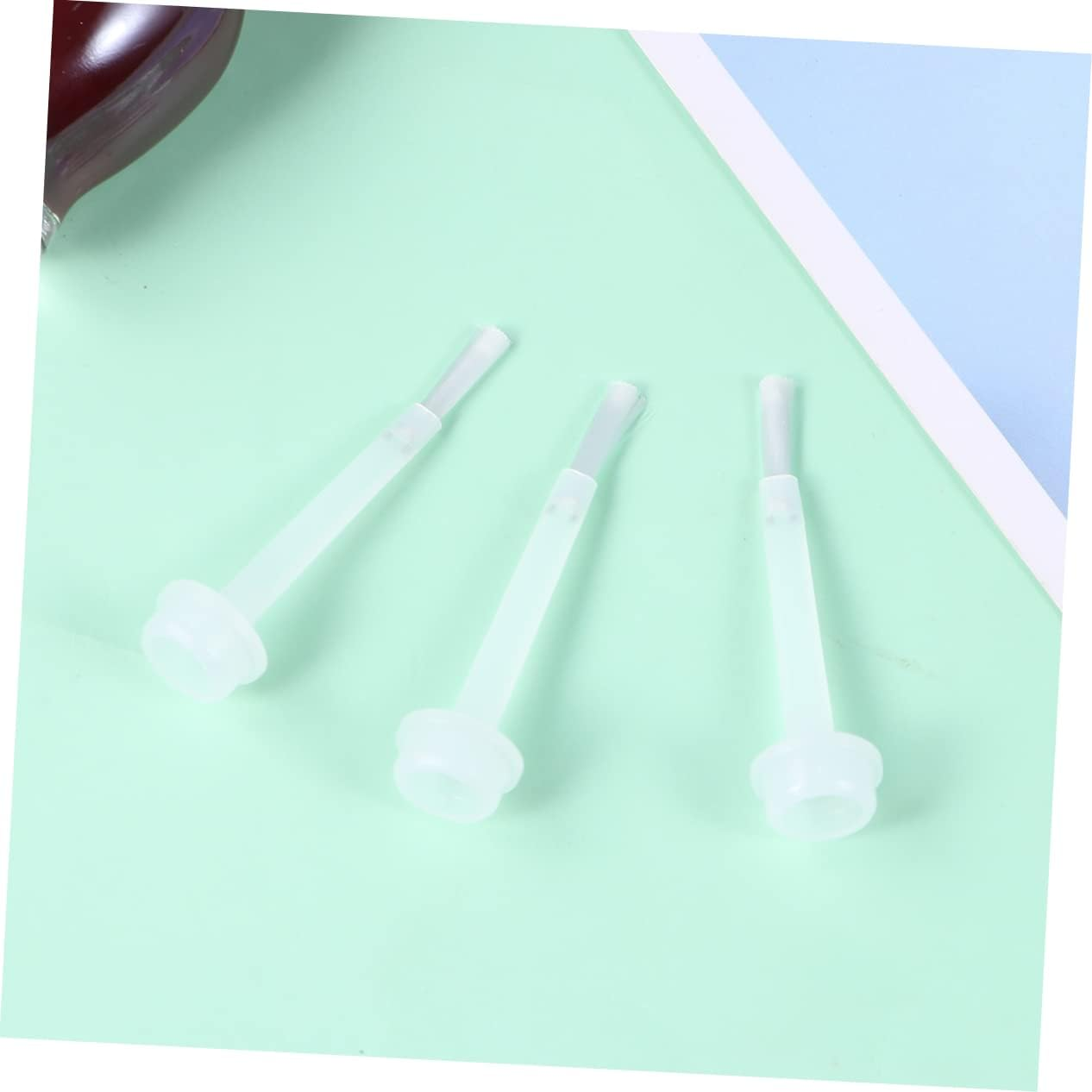 OATIPHO Nail Dipping Powder Liquid Replacement Brush Durable White Bristle Applicators for Dip Polish and Coat Kits Portable and Easy to Use Replacement Nail Brushes image number 3