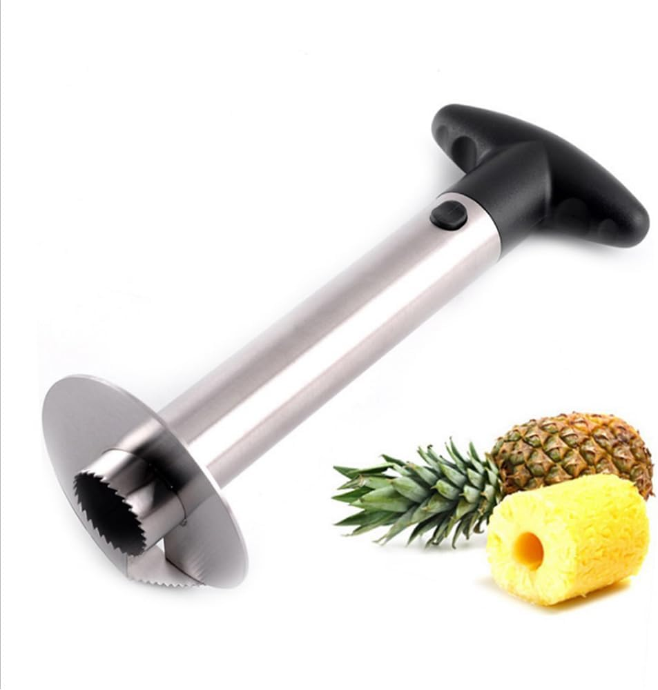 2X New Stainless Steel Easy Kitchen Tool Fruit Pineapple Corer Slicer Cutter Peeler image number 4
