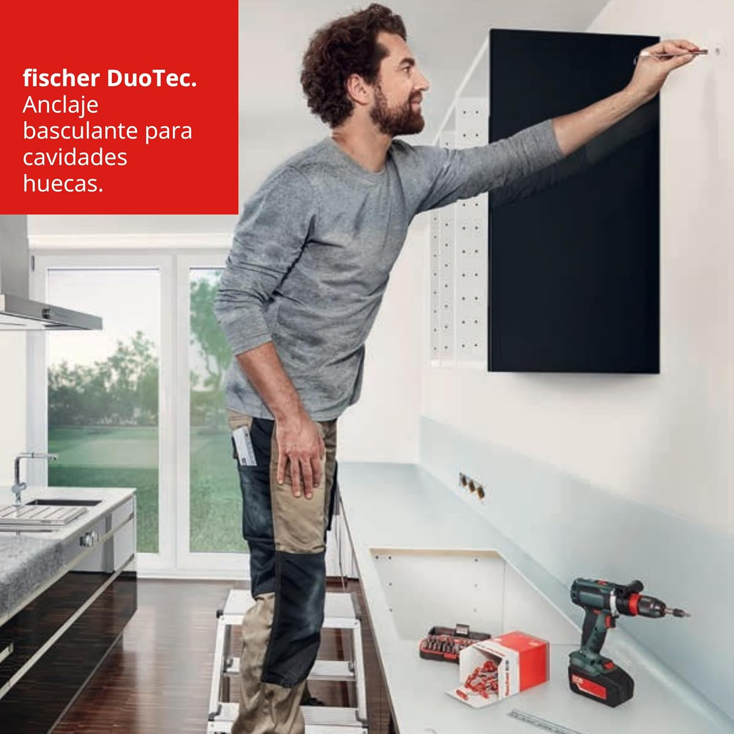 Fischer 537260 Cavity Fixing, Red/Grey, DUOTEC 10, Set of 20 Pieces