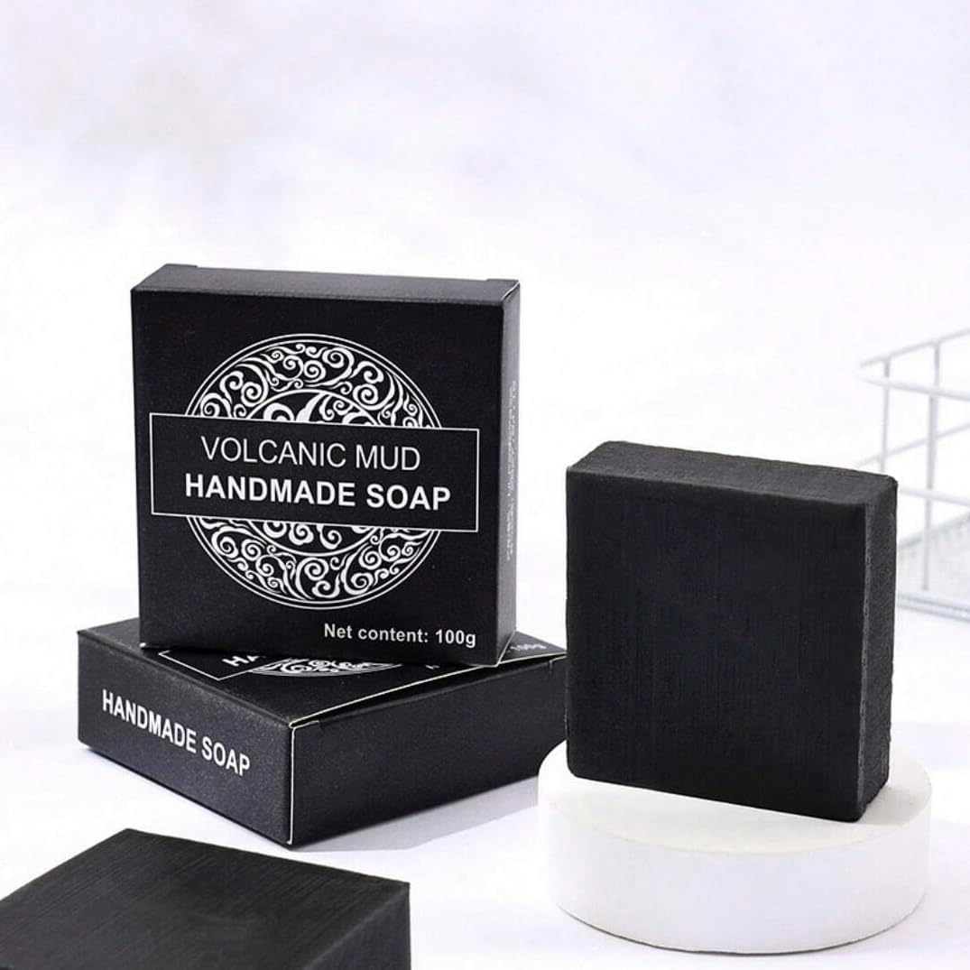 Volcanic Mud Handmade Soap Bar, 100G, Niacinamide Enriched, Oil Control and Cleansing image number 3