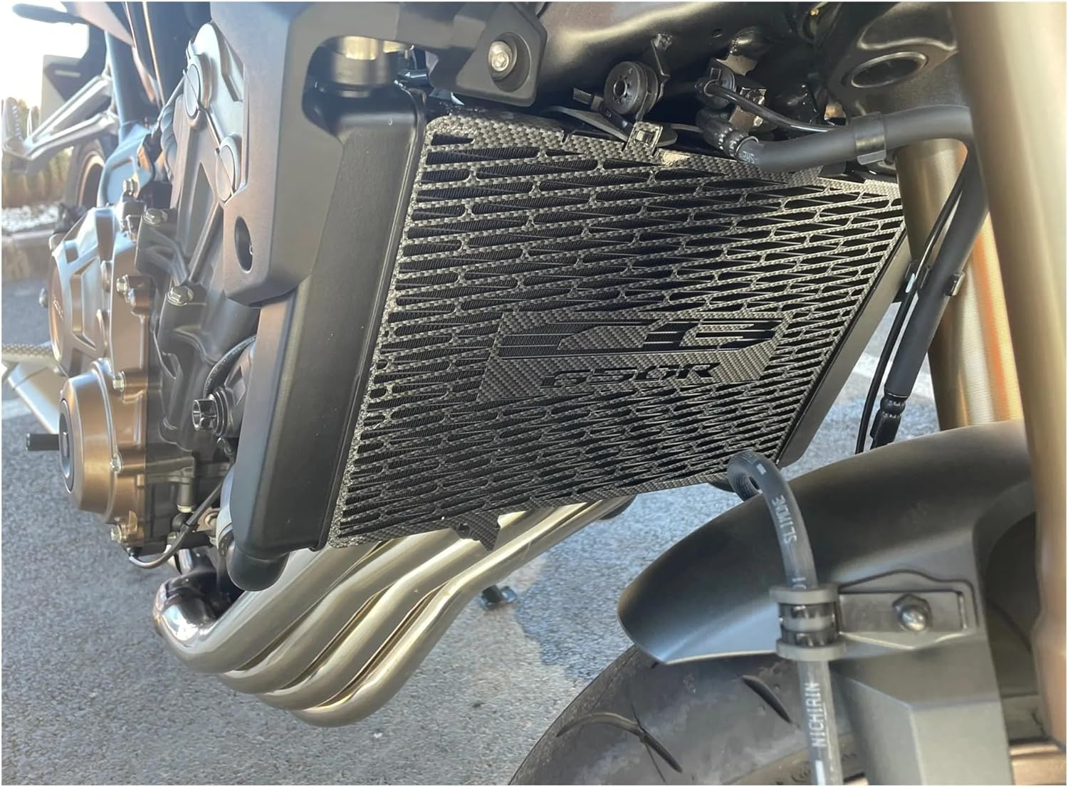 Stainless Steel Radiator Guard Radiator Grille Cover Protection Compatible with Motorcycle CB650R 2019-2022 CB 650R CB650 R 2020 2021 (Color : Silver) image number 2