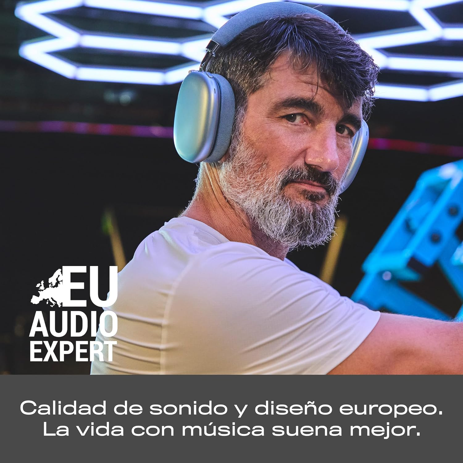 Energy Sistem Pineapple Max Headphones Bluetooth Headphones (40 Hours Battery Life, Quick Charge, Interchangeable Magnetic Pad, Multi Device Connection) - Lavender-Coloured image number 7