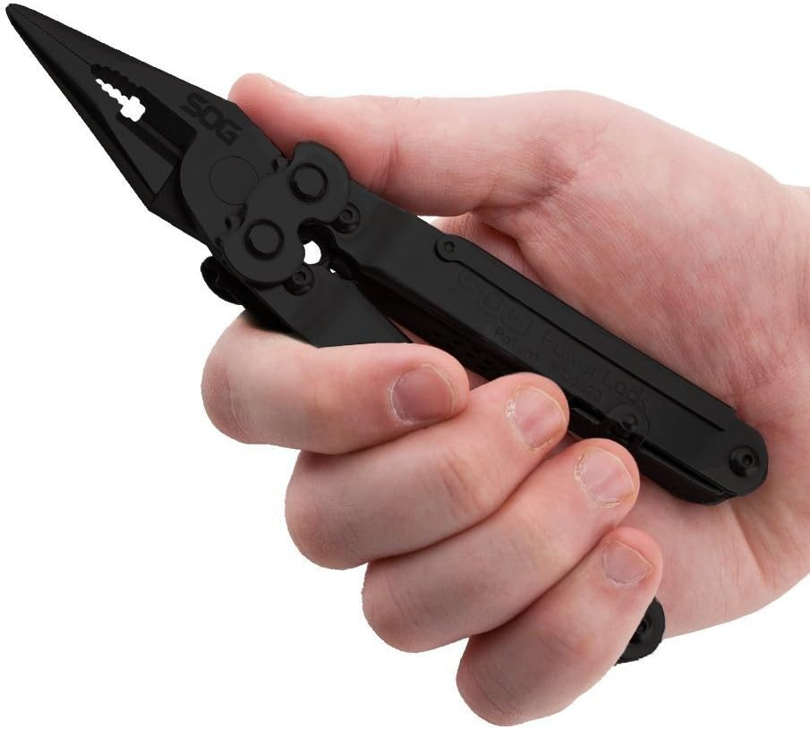 SOG Powerlock EOD Multi-Tool B61N-CP - 18 Tools, Black Oxide, Nylon Sheath, Compound Leverage image number 2