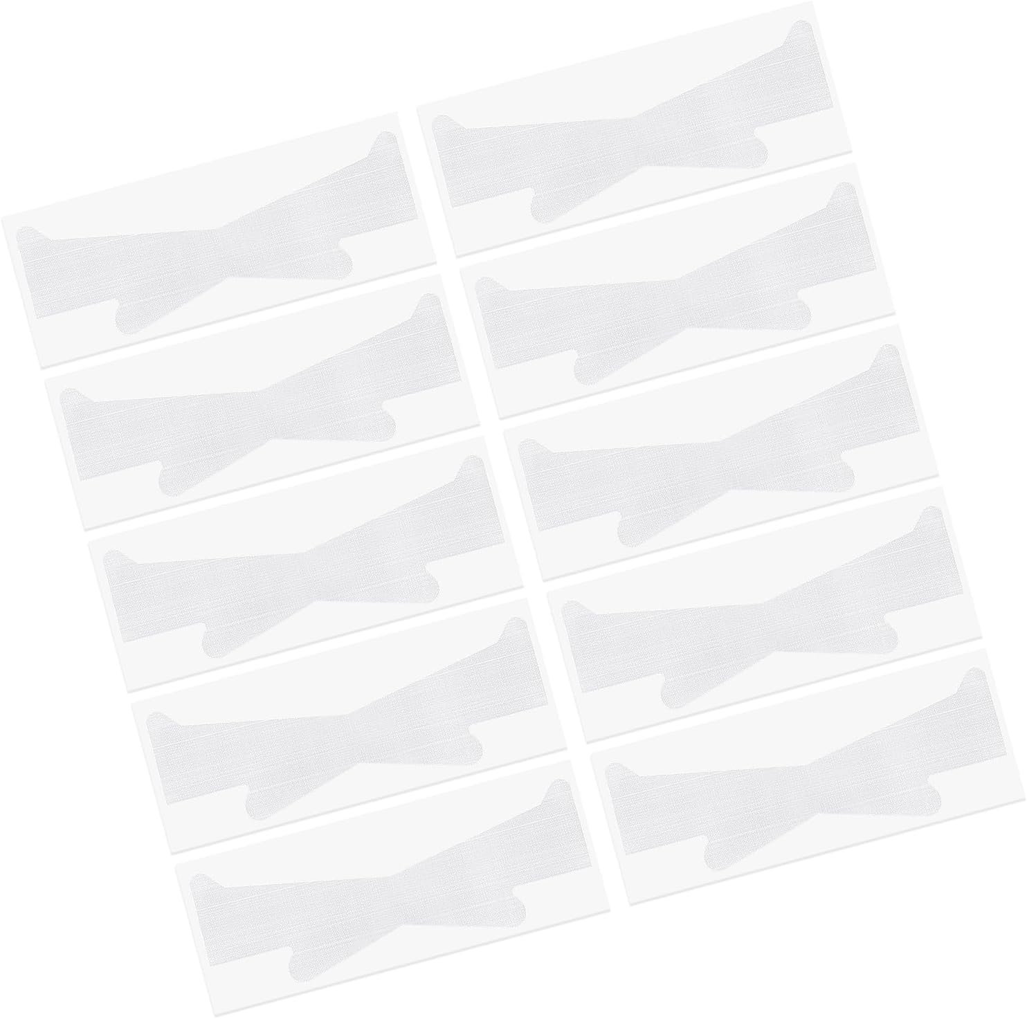 10 Pcs Tightening Bands Transparent Face Skin Tape anti Aging Safe Adhesive Elastic Neck Plaster Invisible Face Tightening Strip for Active Lifestyle