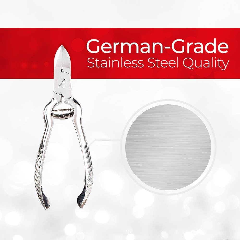 Titania Nail Clippers with Buffer Spring Approx. 14 Cm Rust-Proof 110 G