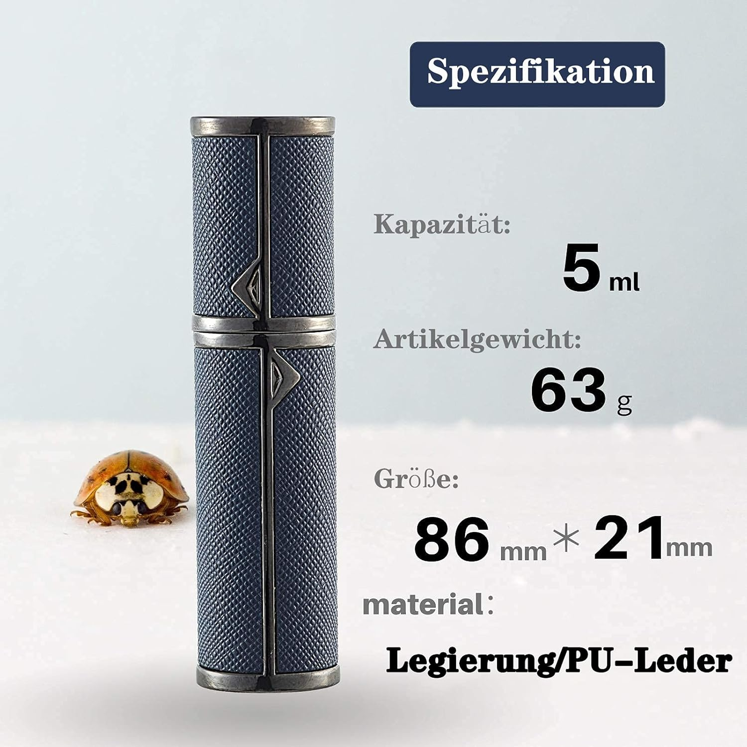 BRARIOS Perfume Atomiser Refillable, 5 Ml Mini Perfume Atomiser, Spray Bottle Small for Perfume, Perfume Bottles Empty for Travel (B-White) image number 4